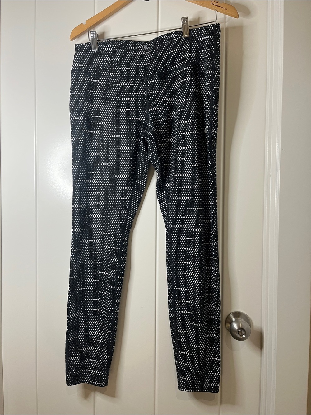 Nike Black & White Dot Pattern Leggings